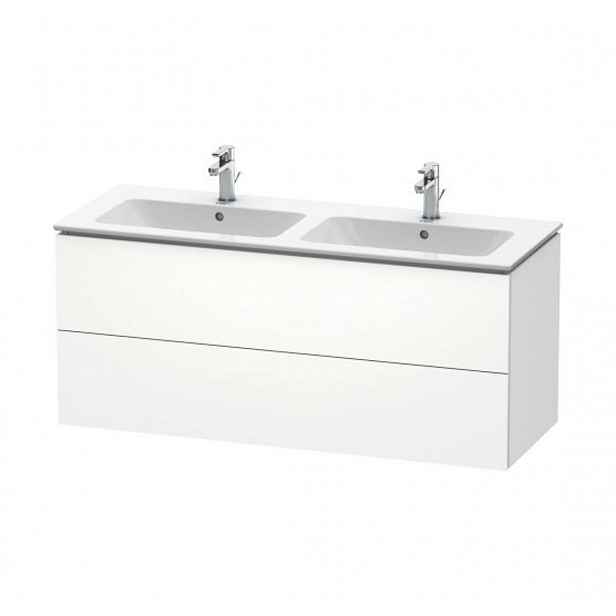 Duravit L-Cube - Umyvadlová skříňka 55x129x48 cm, 2 zásuvky, bílá mat LC625801818