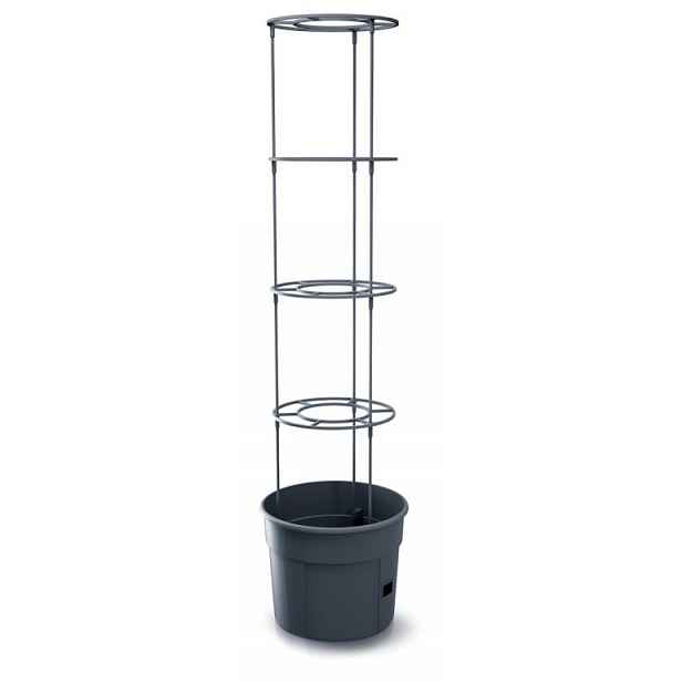 Květináč Prosperplast  na pěstování rajčat 29,5 cm, antracit