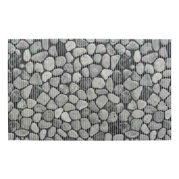 Šedá plastová koupelnová předložka 50x80 cm Sassi – Wenko