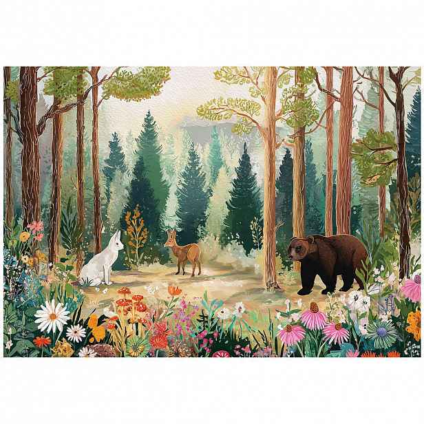 Wallarena FOTOTAPETA do dětského pokoje lesní stromy 300x210