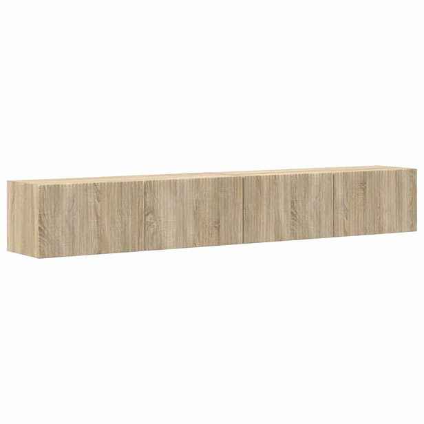 vidaXL TV wall cabinet 2 ks Sonoma Kompozitní dřevo