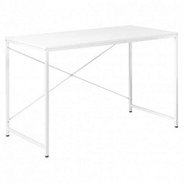 Beliani PSACÍ STŮL Bílý 120/60 cm Andaste