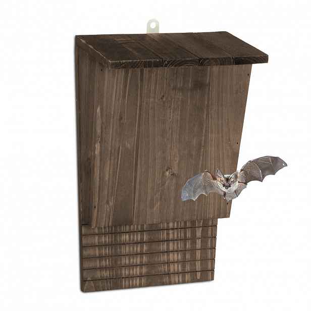 Relaxdays BUDKA Hnědá dřevo s háčkem 37 cm
