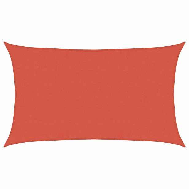 vidaXL Stínící plachta 160 g/m² cihlová 5 x 8 m HDPE