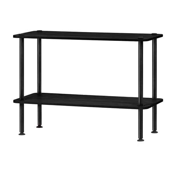 Černý regál v dekoru dubu 80x54,5x35 cm Teidi – noo.ma