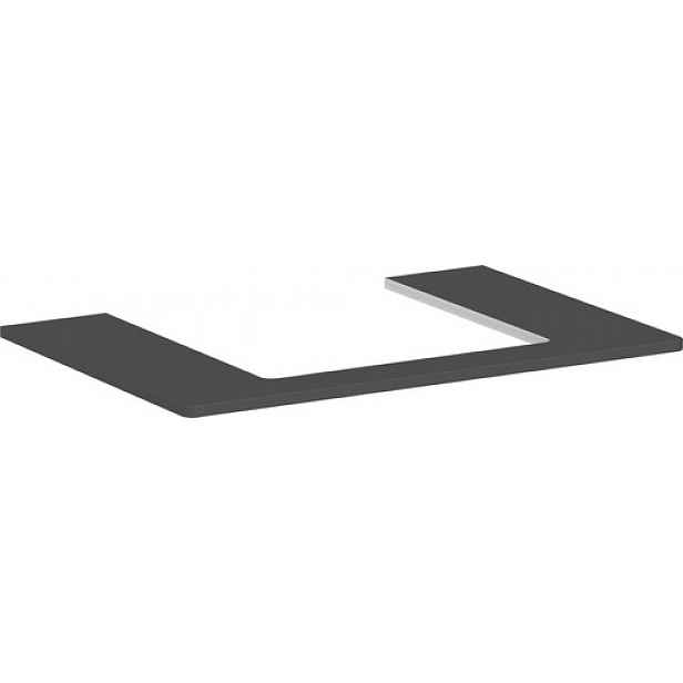 Deska pod umyvadlo Hansgrohe Xelu Q 78x1,6x55 cm šedá matná 54094910