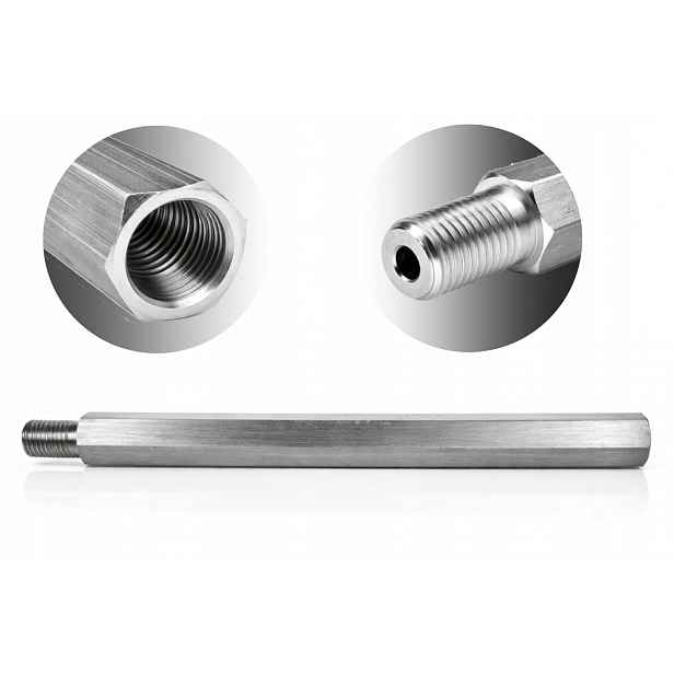 Hliníkový prodlužovací kabel pro korunkové vrtáky 1 1/4" Unc 50 cm Titanium