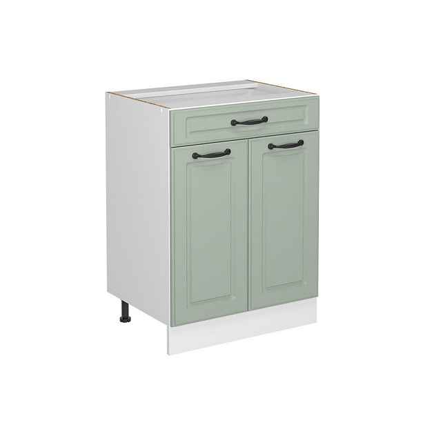 Vicco SPODNÍ SKŘÍŇKA KUCHYŇSKÉ LINKY R-Line, Mint venkovský dům/Bílá, 60 cm se zásuvkou bez pracovní desky