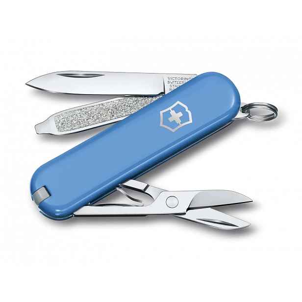 VICTORINOX - Malý kapesní nůž Classic SD Colors, 7 funkcí, modrá 0.6223.28G