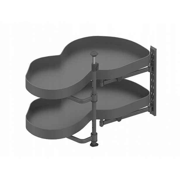 Noma Corner Optima 900/500 levý kov/mdf grafit TE44.0003.01.924