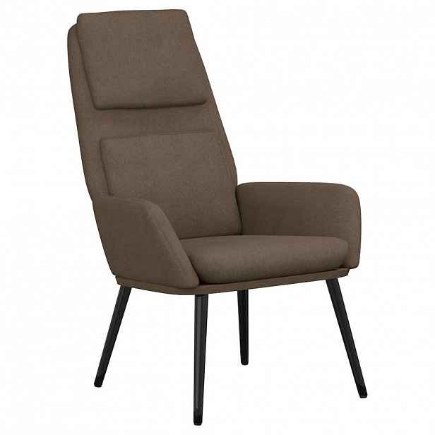 vidaXL Relaxační židle taupe textil