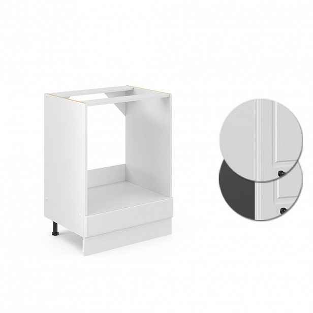 Vicco SKŘÍŇKA NA VESTAVĚNOU TROUBU R-Line Bílý venkovský dům 60 cm , PD Dub