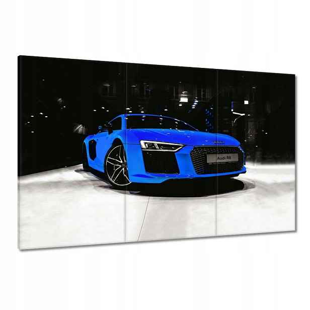 Obrazy 120x80 Modré Audi Audica R8