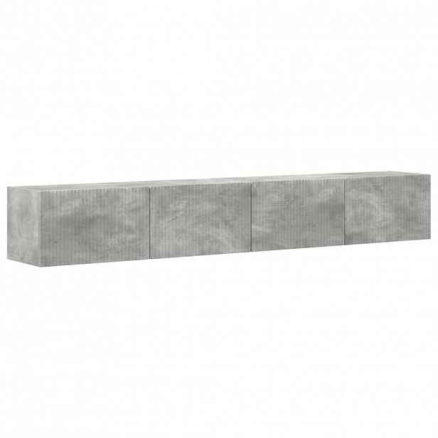 vidaXL TV wall cabinet 2 ks Betonově šedá Kompozitní dřevo