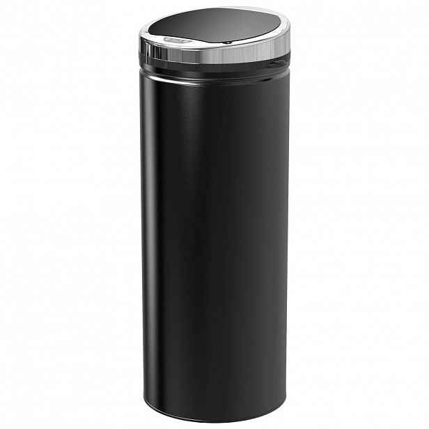 HOMCOM SENSOR Odpadkový koš 50 l Automatický odpadkový koš do obývacího pokoje, kanceláře, černý