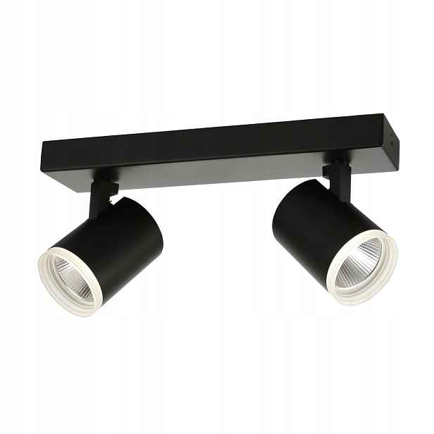Italux Helvia stropní reflektor 2x Led 10W 4000K černý pohyblivý IP20