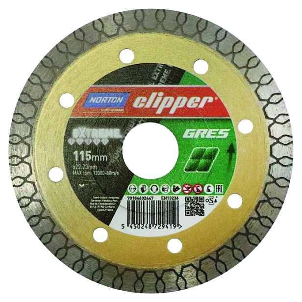 Kotouč diamantový Norton Clipper Extreme Gres 115×22,23 mm