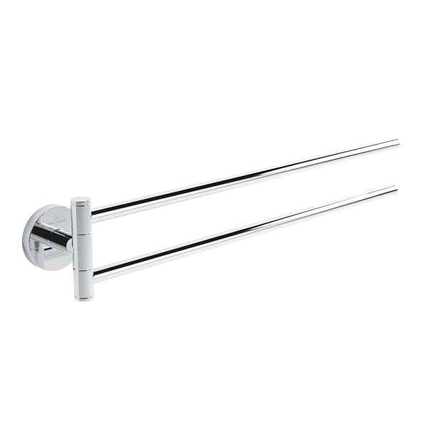 Villeroy & Boch Elements Tender - Držák ručníků dvojitý, délka 43 cm, chrom TVA15103800061