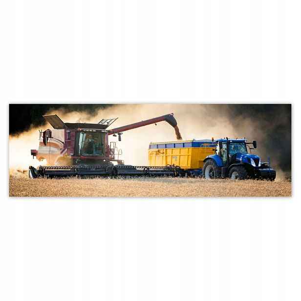 Plakáty 200x66 Žniwa Kombajn Traktor