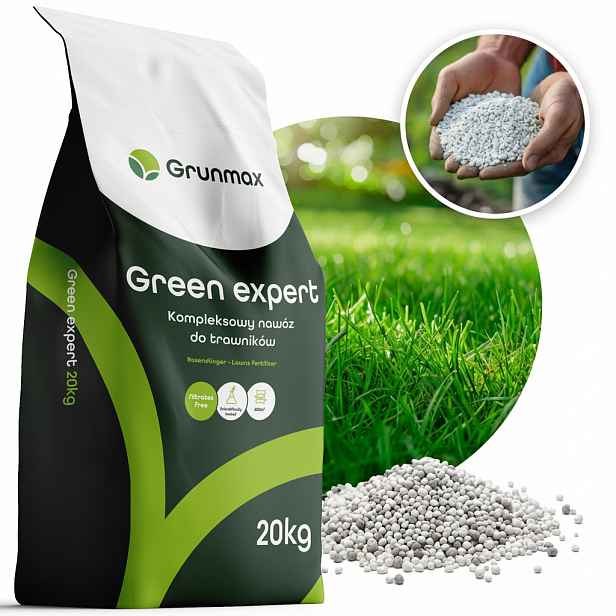 Grunmax Green Expert Hnojivo Na Trávníky, Efekt Koberce, Premium 20 kg