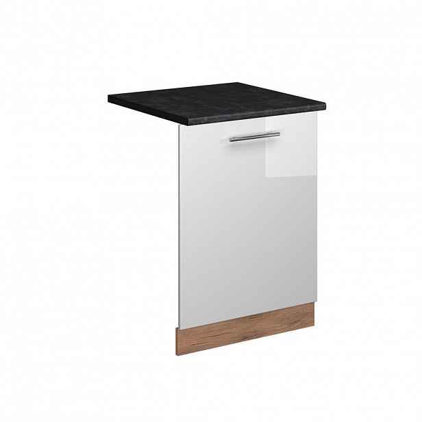 Vicco ČELNÍ PANEL MYČKY Fame-Line Bílá vysoký lesk 60 cm , PD Antracit