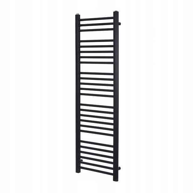 Koupelnový radiátor s žebříkem Vinolli Hugo 135x45 S 655 W vodní Černý