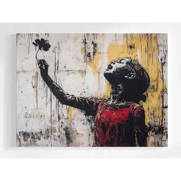 Plakát Graffiti Street Art Dítě Svoboda Naděje 100x75