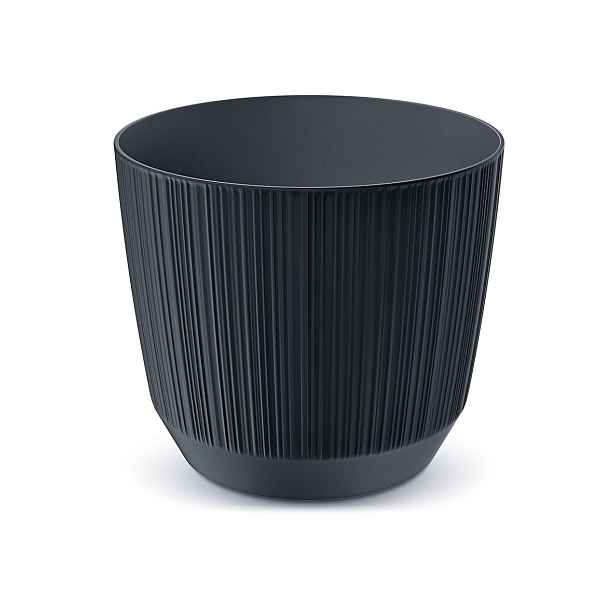 Prosperplast Květináč Ryfo antracit, varianta 8,8 cm