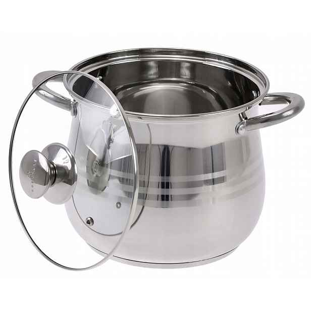 Velký hrnec z oceli kulatý 5,4 l 20 cm Edenberg EB-533 všechny sporáky