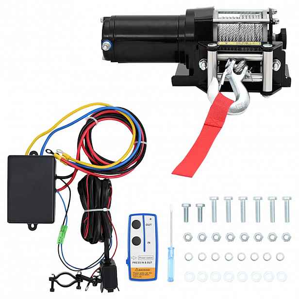 vidaXL Elektrický naviják 1360 kg / 12V