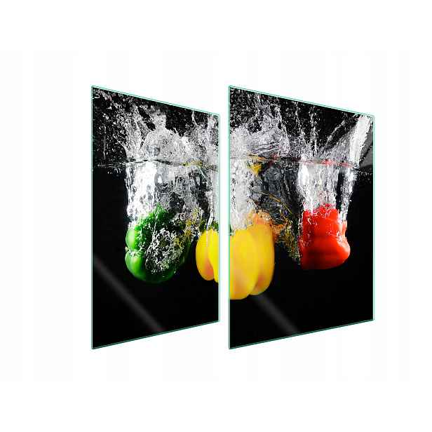 7v1 Skleněná ochranná deska na sporák 70x52 Paprika