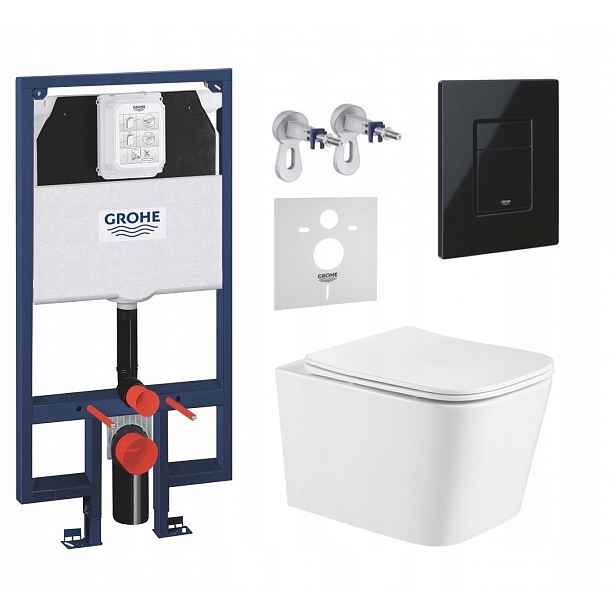 7v1 Sada Wc, Stelaz Grohe Slim Wc Mísa Imprese Tornado Tlačítko