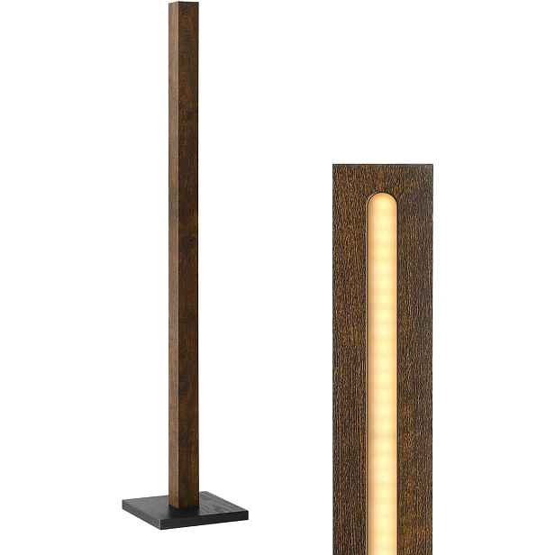 Edishine Podlahová Led lampa dřevěná stmívatelná 3000K 117 cm