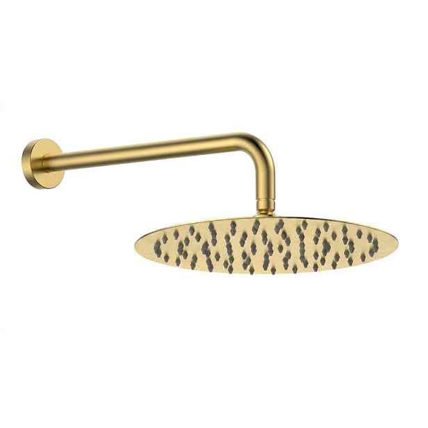 kielle Oudee I - Hlavová sprcha 246, sprchové rameno 360 mm, brushed gold 20133SE16