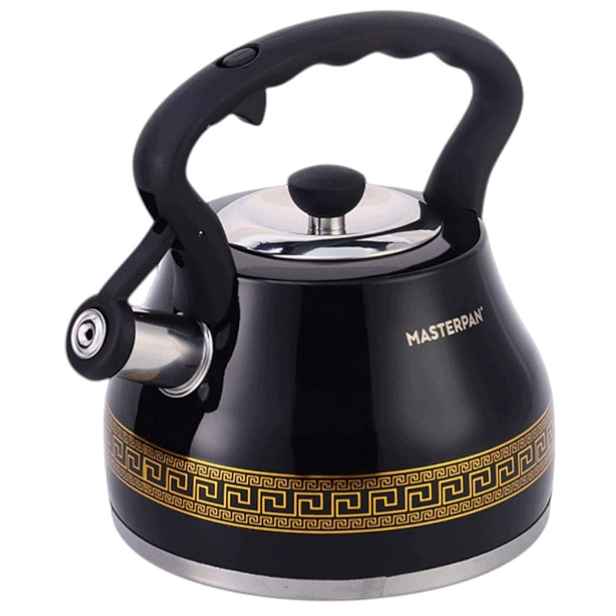 Konvice 2,7 l černá, geometrická, plynová indukce do kuchyně