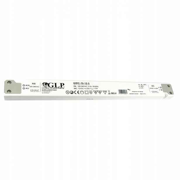 Led zdroj 12V 75W Slim Glp GTPC-75-12-S – tenký