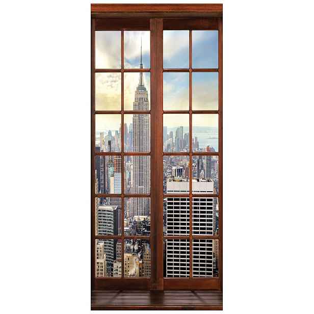 Samolepka Fototapeta New York Empire State panorama města 91x211