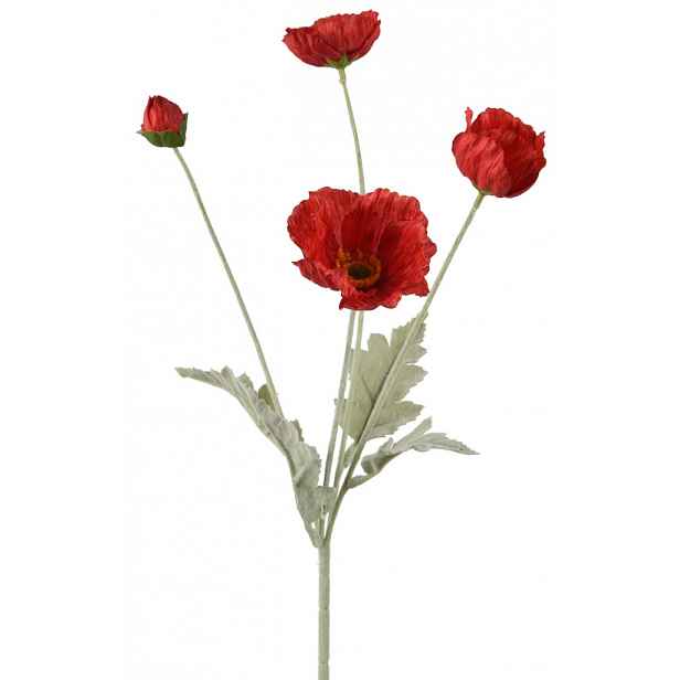 Umělá květina Vlčí mák 63 cm, červená