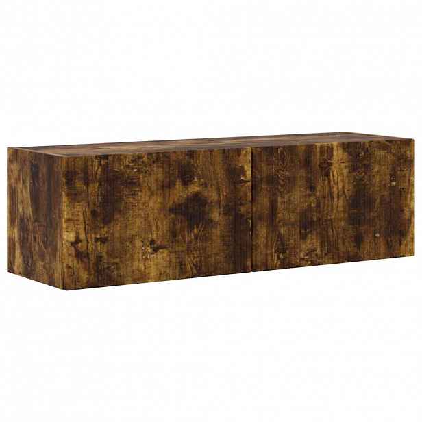 vidaXL TV wall cabinet 98 x 31 x 29,5 cm Kouřový dub Kompozitní dřevo