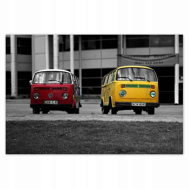 Plakáty 185x125 Červená a žlutá Vw