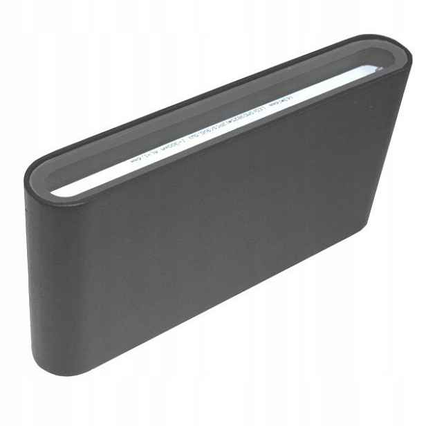 Led fasádní svítidlo Flow 2x6w 3000K antracit