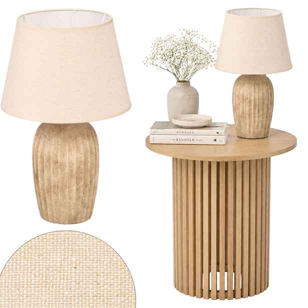 Noční Lampa Vintage Boho béžová stolní na psací stůl do ložnice obývacího pokoje 44 CM