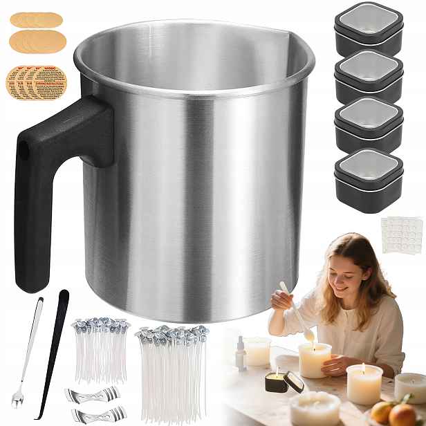 Sada Na Výrobu Sójových Svíček Vosk Diy Velká Jako Dárek