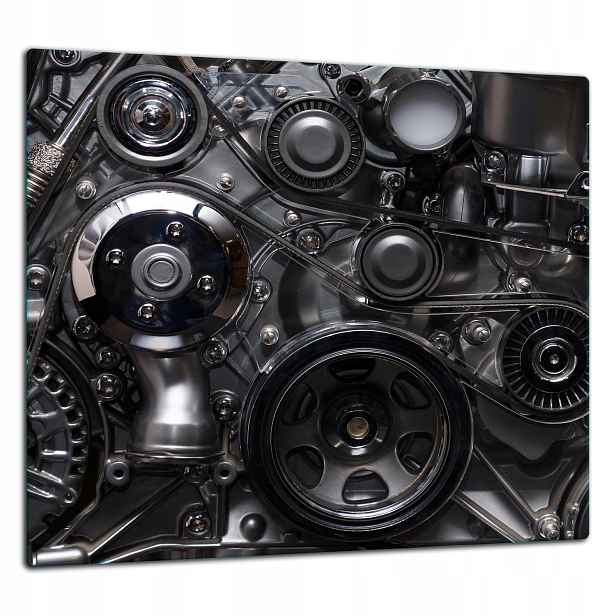Skleněná Ochranná Deska Panel Lepidlo 65x60 Motor