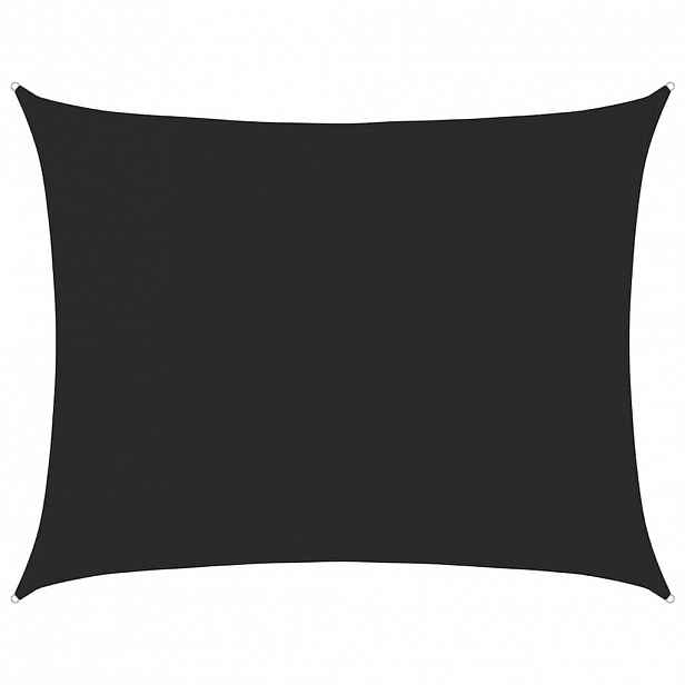 vidaXL Plachta proti slunci 160 g/m² obdélník černá 6 x 8 m HDPE