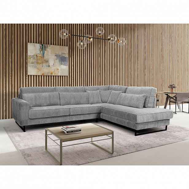 Livetastic ROHOVÁ SEDAČKA, textil, kompozitní dřevo, světle šedá