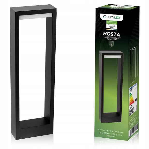 Led Venkovní Stojací zahradní lampa Úzký Sloupek 10W Rámeček 60 cm