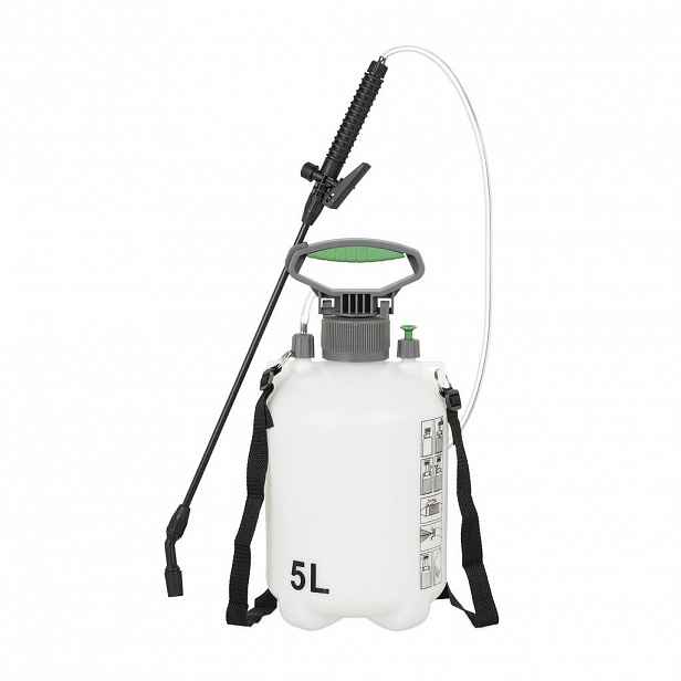 Relaxdays POSTŘIKOVAČ bílý plast tlakový 5 l