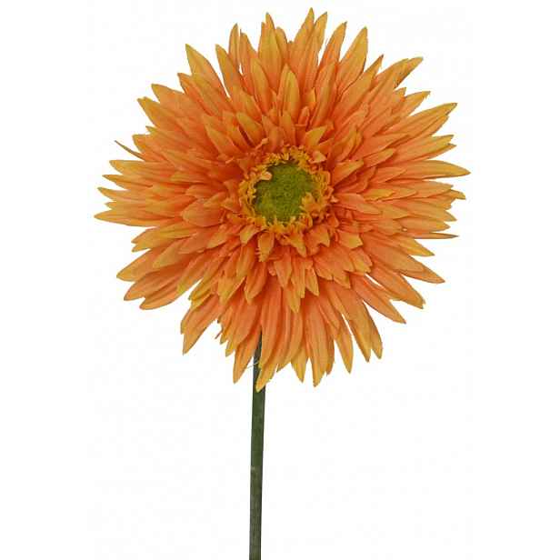 Umělá květina Chryzantéma 54 cm, oranžová