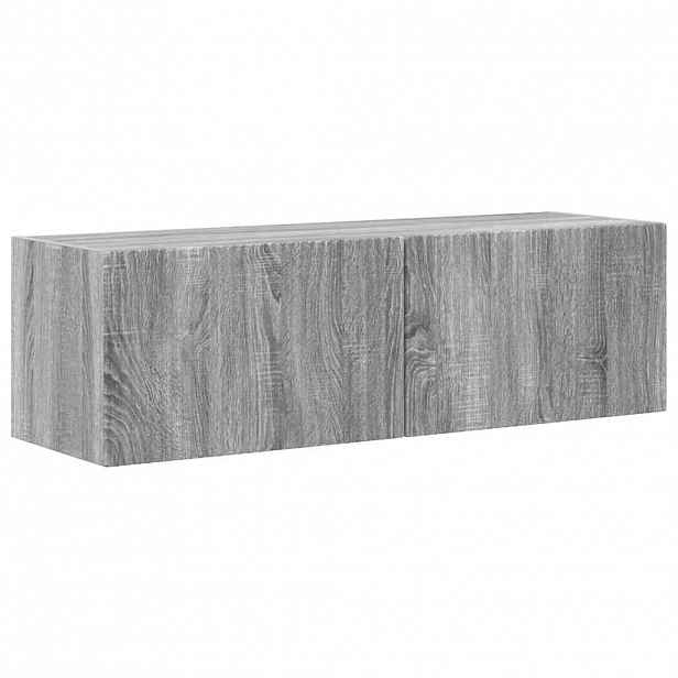 vidaXL TV wall cabinet 98 x 31 x 29,5 cm Šedá Sonoma Kompozitní dřevo